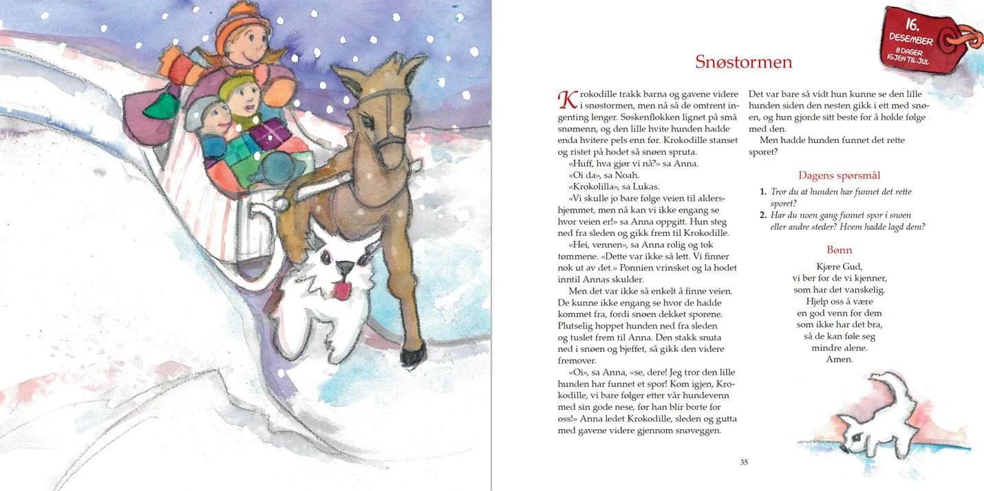 Proklamedia Anna på juletur e-bok adventsbok 24 deler