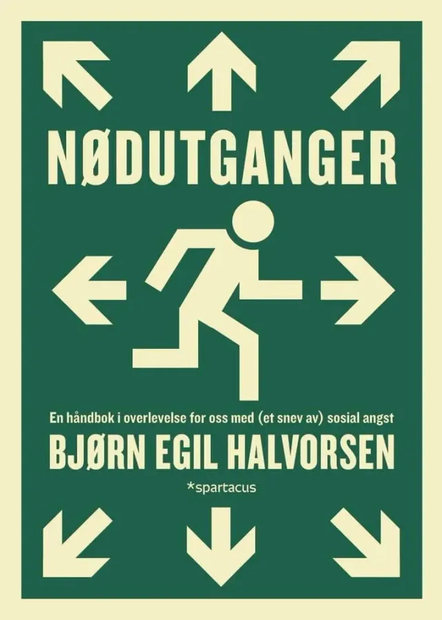 Spartacus Nødutganger bok på norsk humor