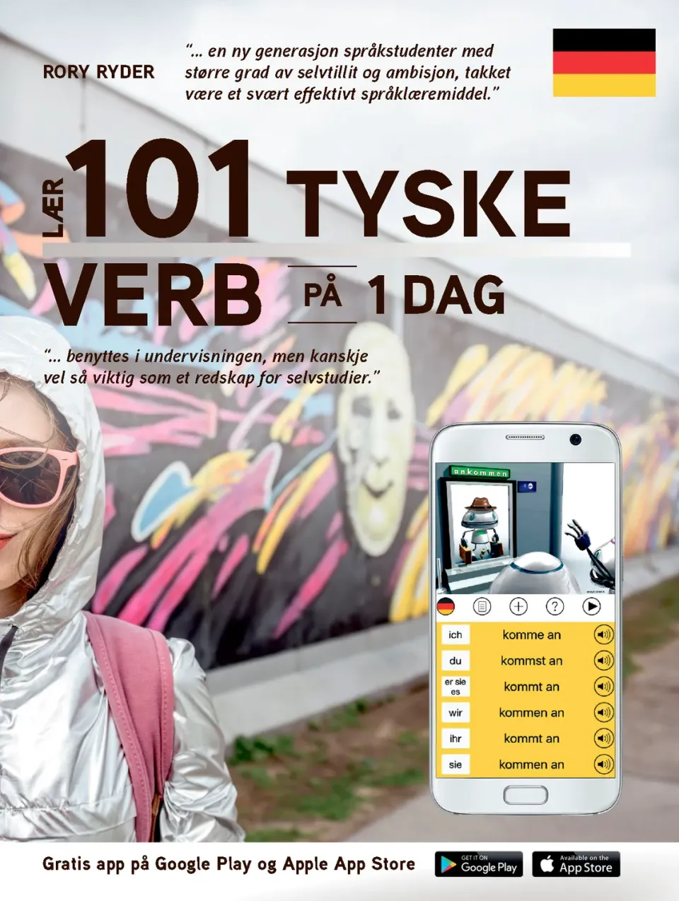 Tell Forlag Lær 101 tyske verb bok heftet tysk