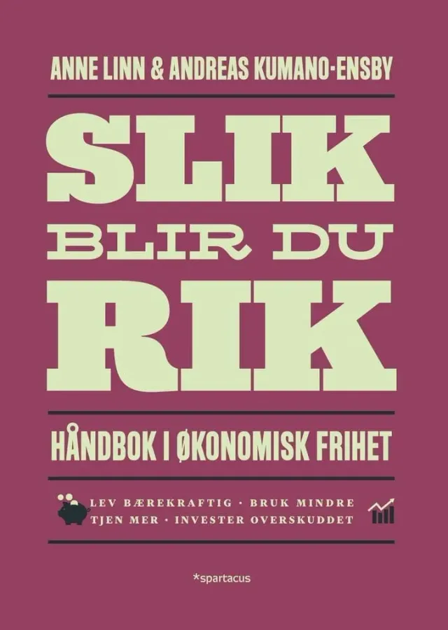Spartacus Slik blir du rik bok heftet økonomi