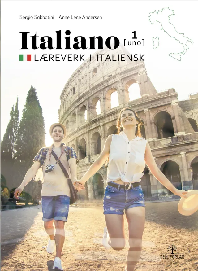 Tell Forlag Italiano Uno lærebok nivå 1 italiensk