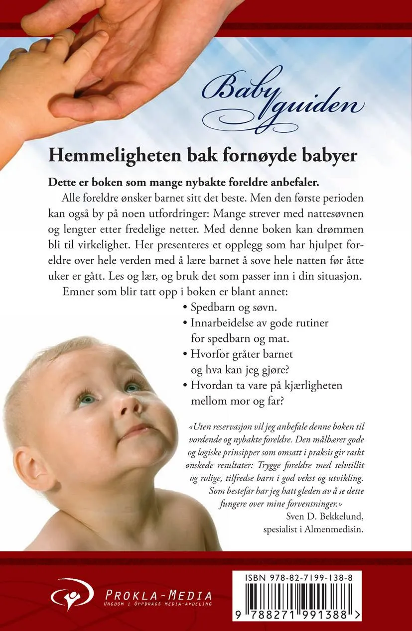 Proklamedia Babyguiden bok om babysøvn