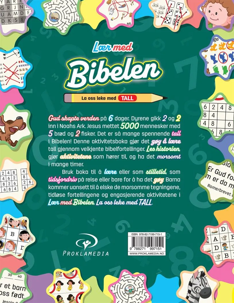 Lær med Bibelen La oss leke med TALL aktivitetsbok