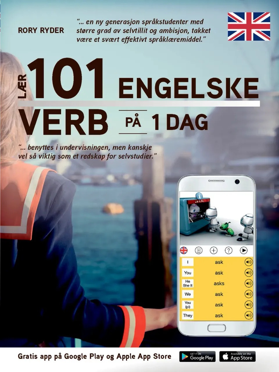 Tell Lær 101 engelske verb bok med app reise