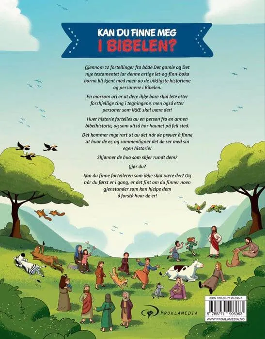 Proklamedia Kan du finne meg i Bibelen barnebok 4-10 år