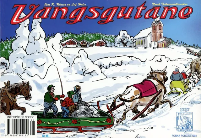 Fonna Forlag Vangsgutane 2008 tegneseriehefte