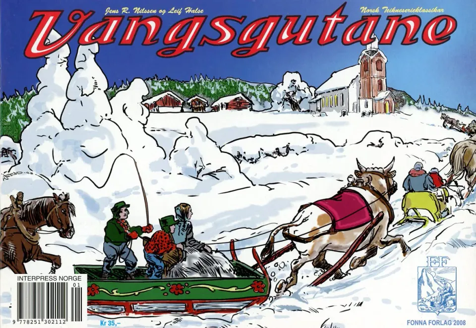 Fonna Forlag Vangsgutane 2008 tegneseriehefte