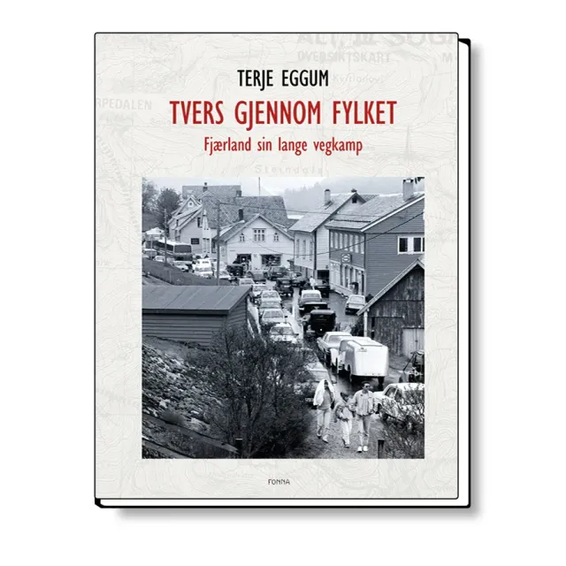 Fonna Forlag Tvers gjennom fylket innbundet bok 258 sider