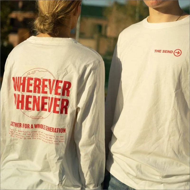 Proklamedia Wherever Whenever genser kremhvit bomull