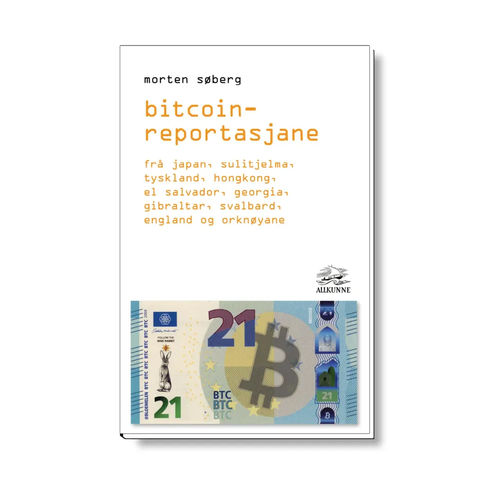 Fonna Forlag Bitcoin-reportasjane heftet bok 120 sider