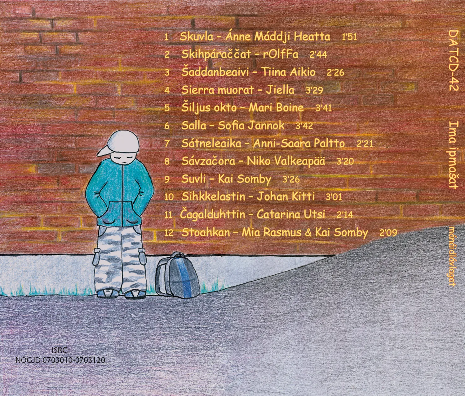 Ima Ipmašat CD barnemusikk 12 artister samisk