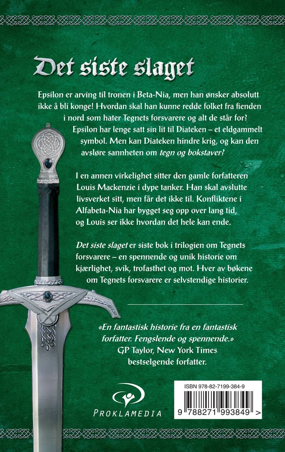 Proklamedia Tegnets forsvarere 3 Det siste slaget bok fantasy