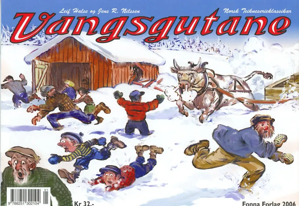 Fonna Forlag Vangsgutane 2006 hefte tegneserie