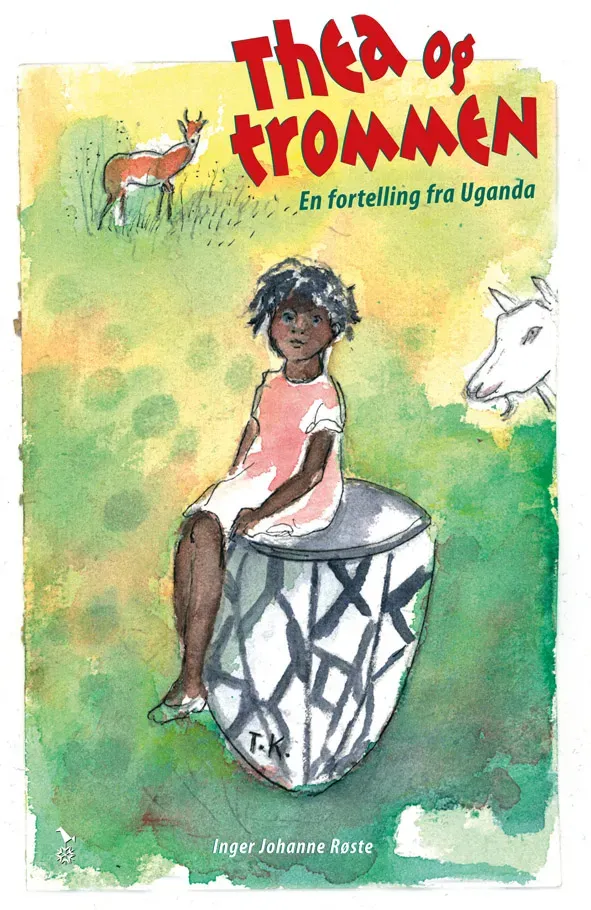 Snøfugl Forlag Thea og trommen barnebok innbundet Uganda