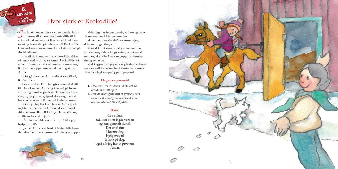 Proklamedia Anna på juletur e-bok adventsbok 24 deler