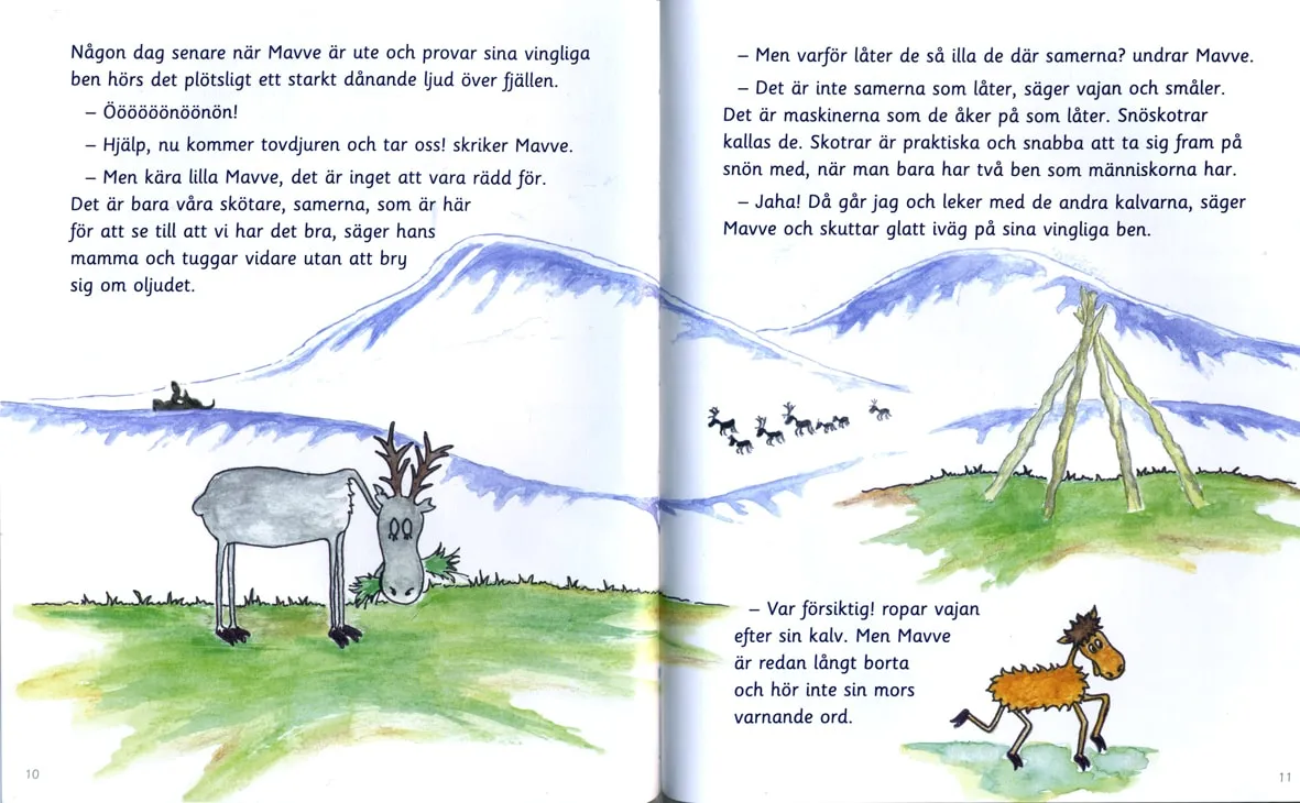 DAT Renkalven Mavve barnebok svensk utgave