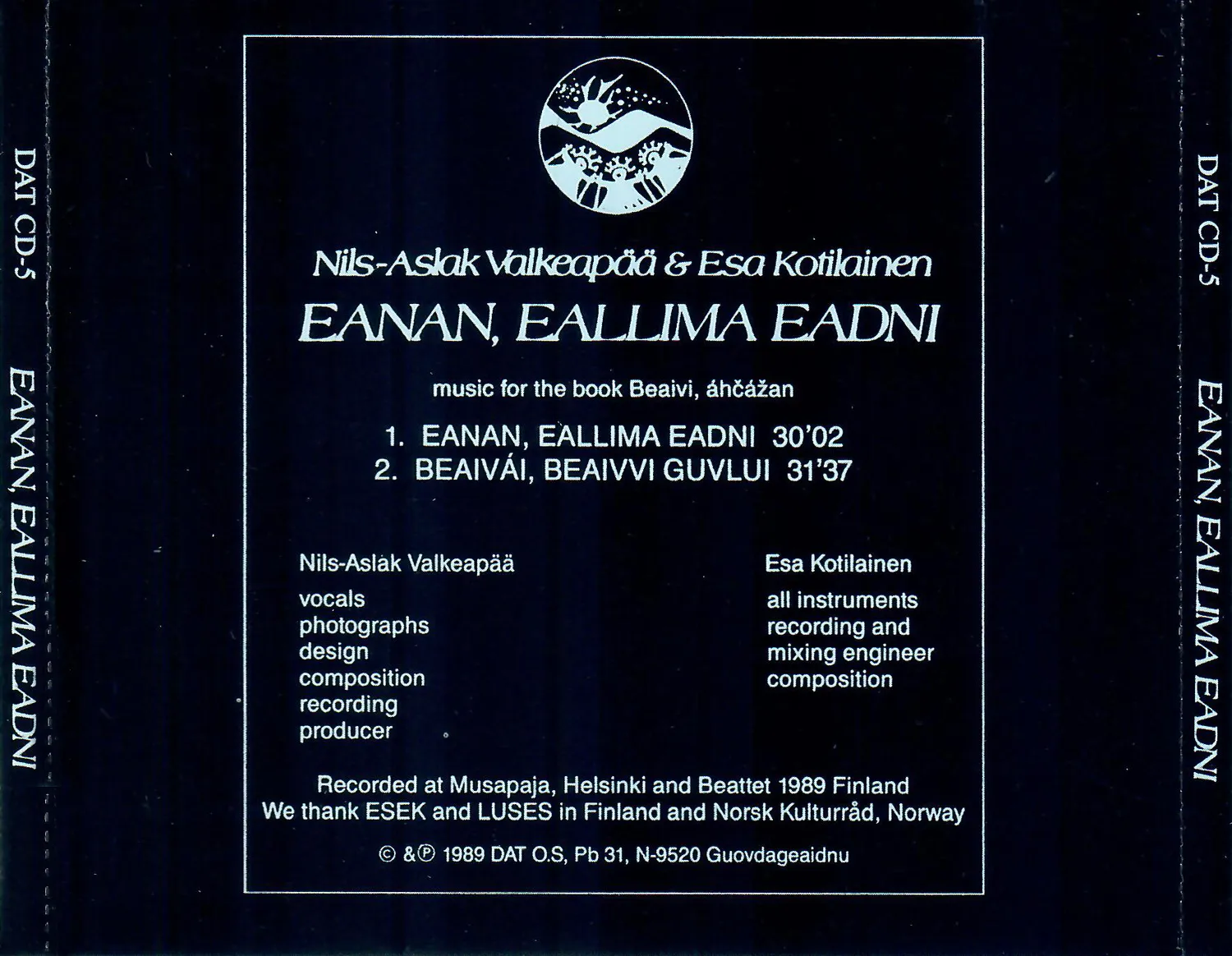 Dat Eanan eallima eadni CD joik ambient