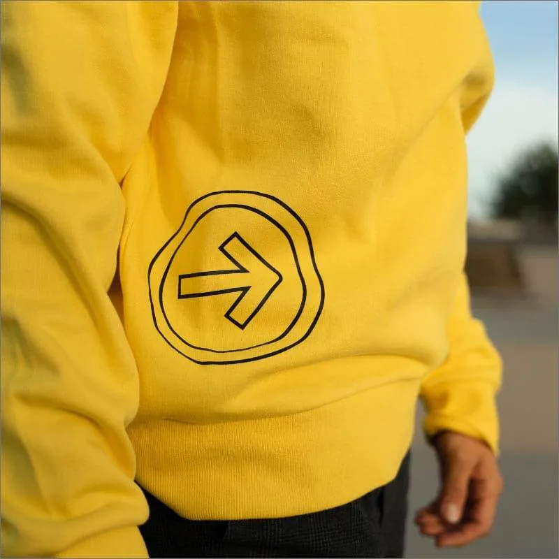 The Send Bold One sweatshirt gul genser regular fit