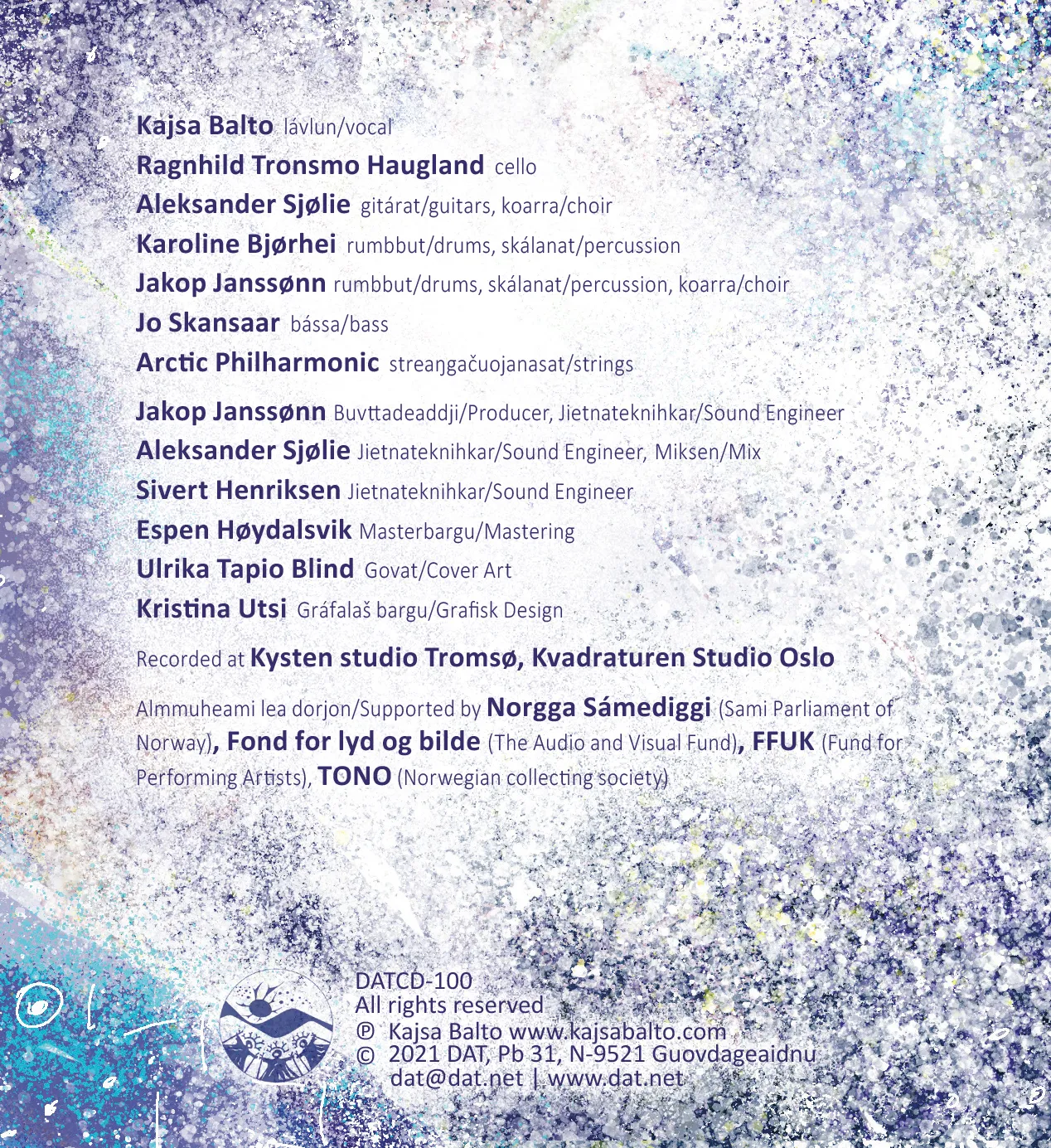 Dat Sámi juovllat Kajsa Balto jule-CD