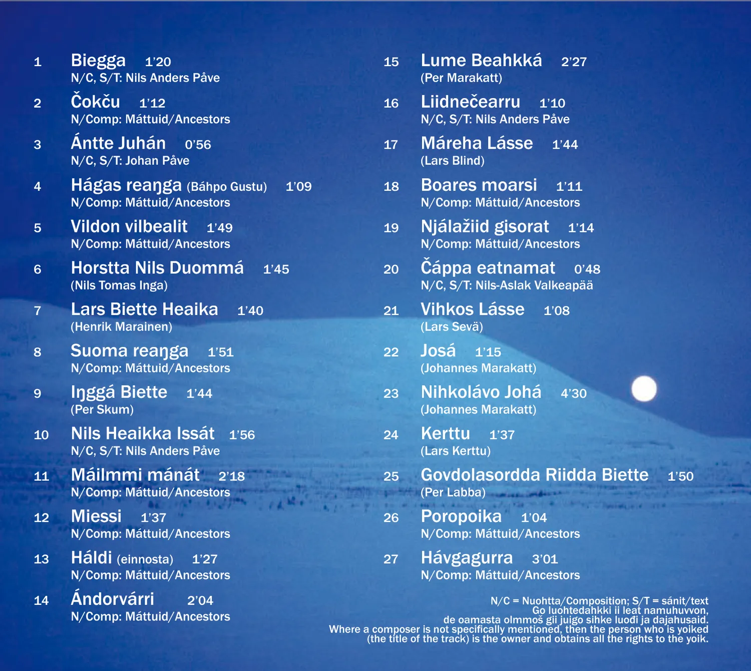 DAT Čokču Nils-Anders Påve CD joik