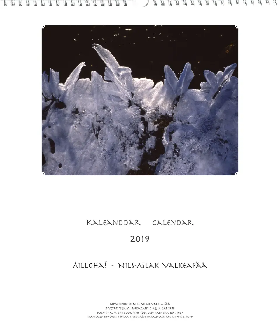 Dat Áillohaš kaleanddar veggkalender 2019 dikt
