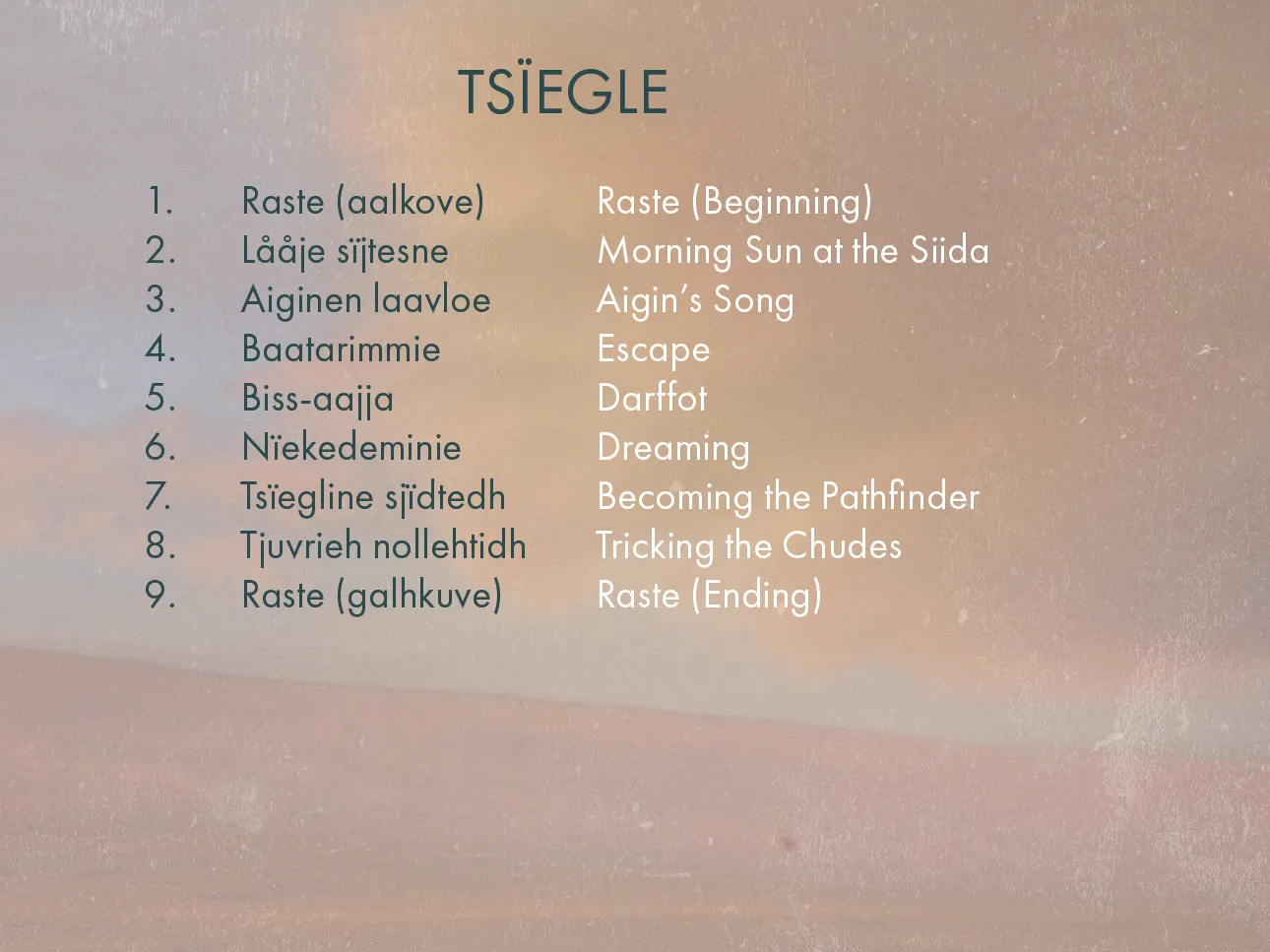 Dat Tsïegle CD Orrestimmie filmmusikk