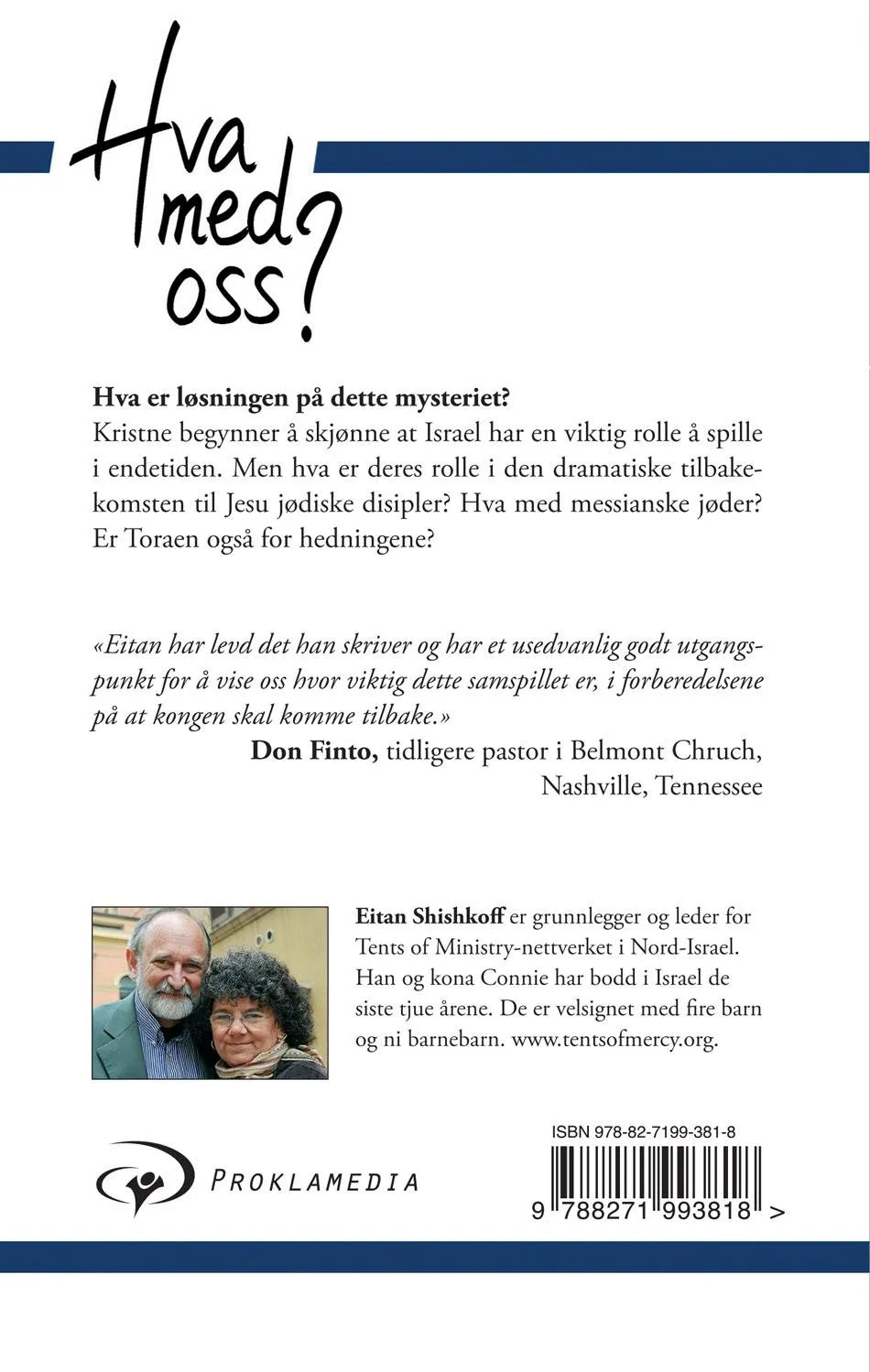 Proklamedia Hva med oss Shishkoff bok Israel