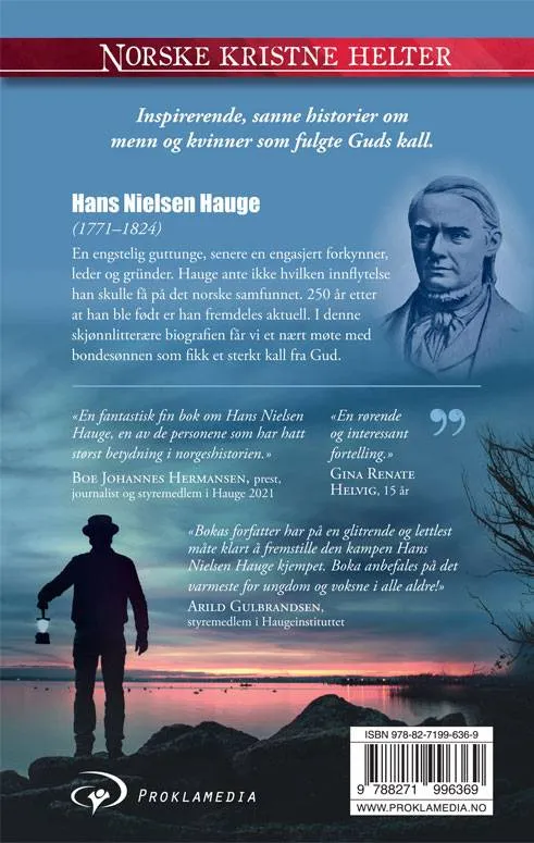 Proklamedia Norske kristne helter Hans Nielsen Hauge bok