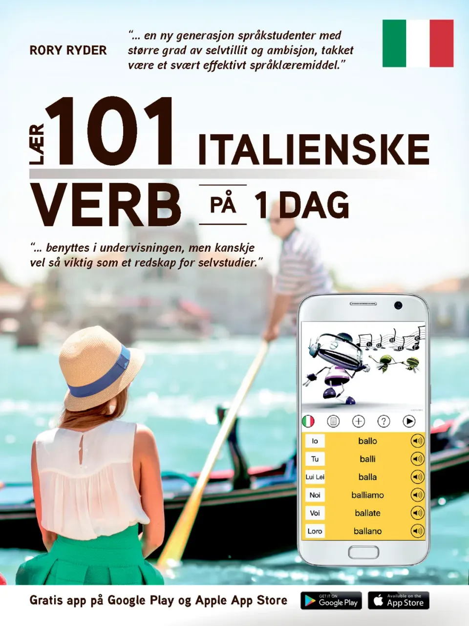 Tell Forlag Lær 101 italienske verb bok på 1 dag