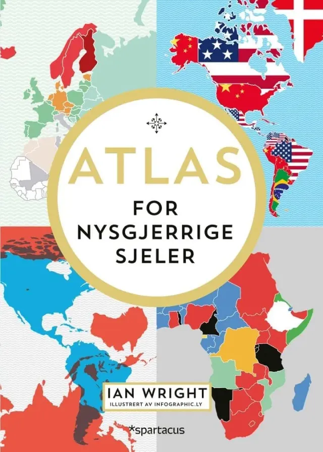 Spartacus Atlas for nysgjerrige sjeler bok kart fakta