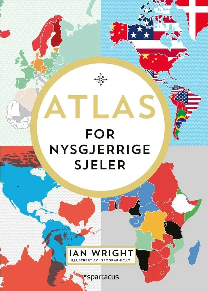 Spartacus Atlas for nysgjerrige sjeler bok kart fakta