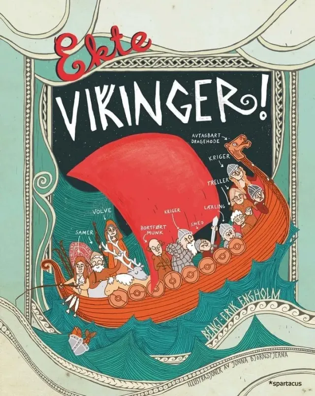 Spartacus Ekte vikinger! bok på norsk for barn