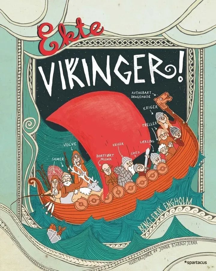 Spartacus Ekte vikinger! bok på norsk for barn