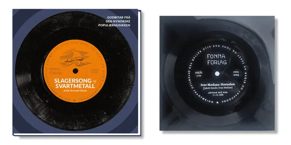 Fonna Forlag Slagersong og svartmetall bok signert med fleksidisk
