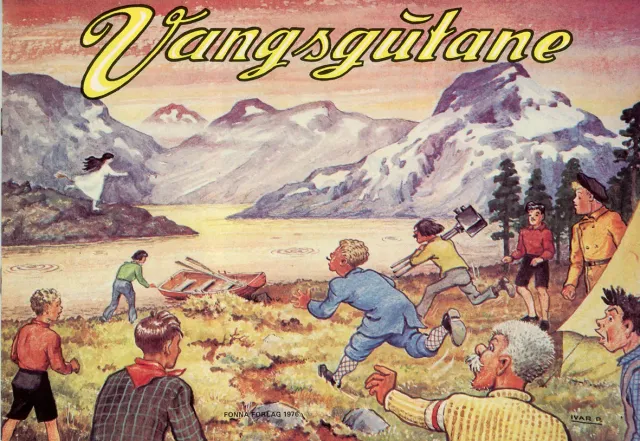 Fonna Forlag Vangsgutane 1976 hefte tegneserie sjelden