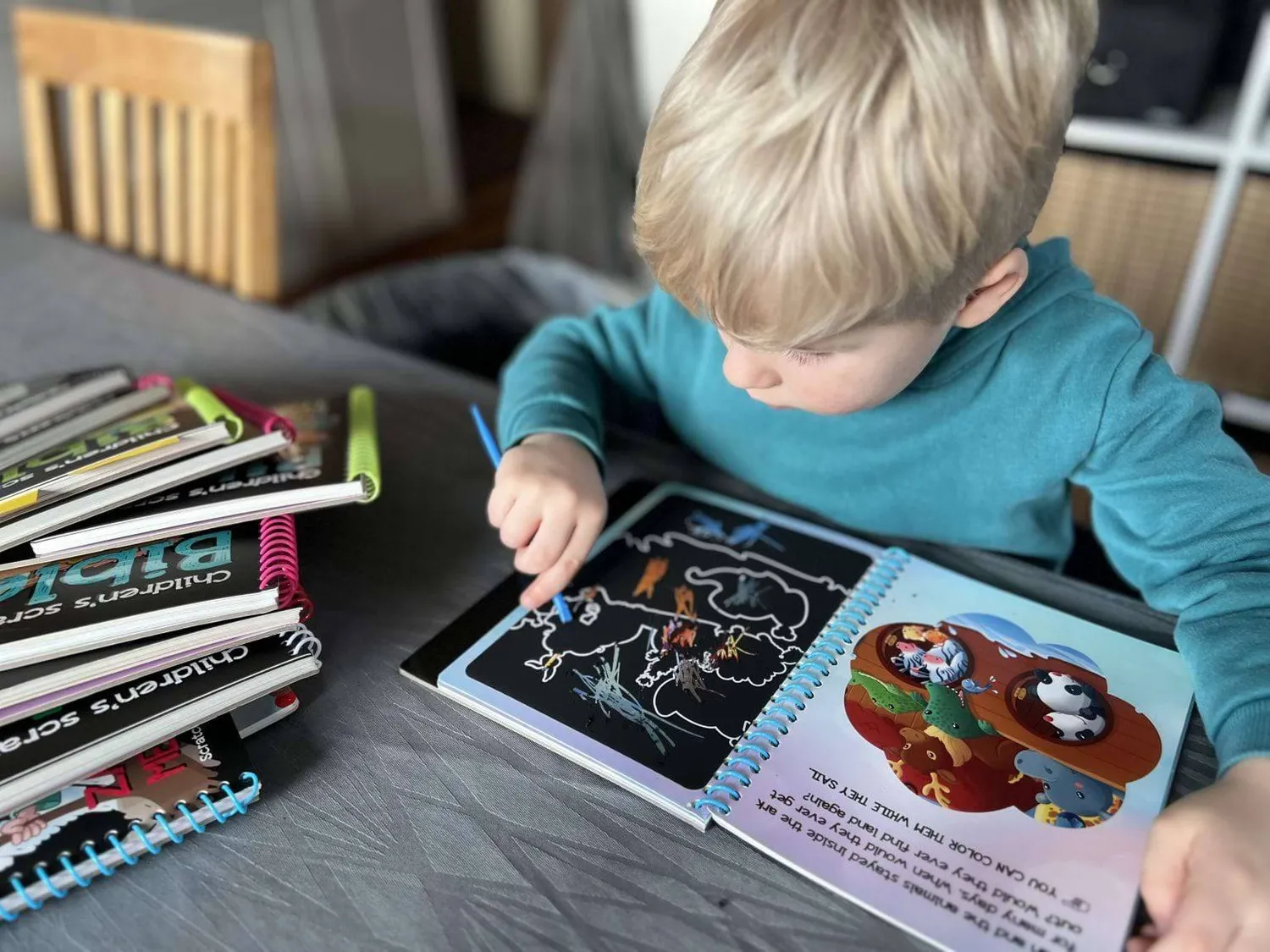 Proklamedia Barnas skrapebibel Barmhjertige samaritan 4+