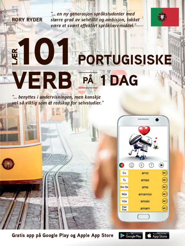 Tell Forlag Lær 101 portugisiske verb bok heftet