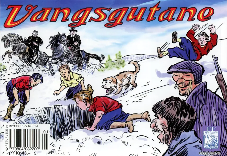 Fonna Forlag Vangsgutane 2012 hefte tegneserie