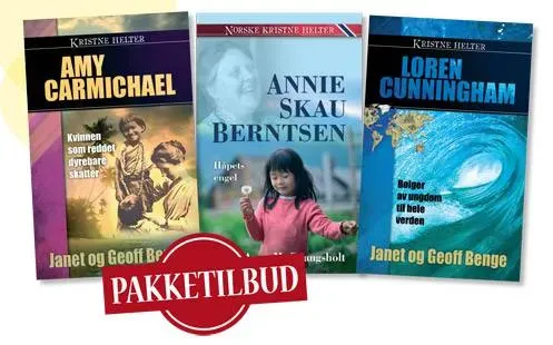 Kristne helter 3-pakning biografibøker heftet tenåring