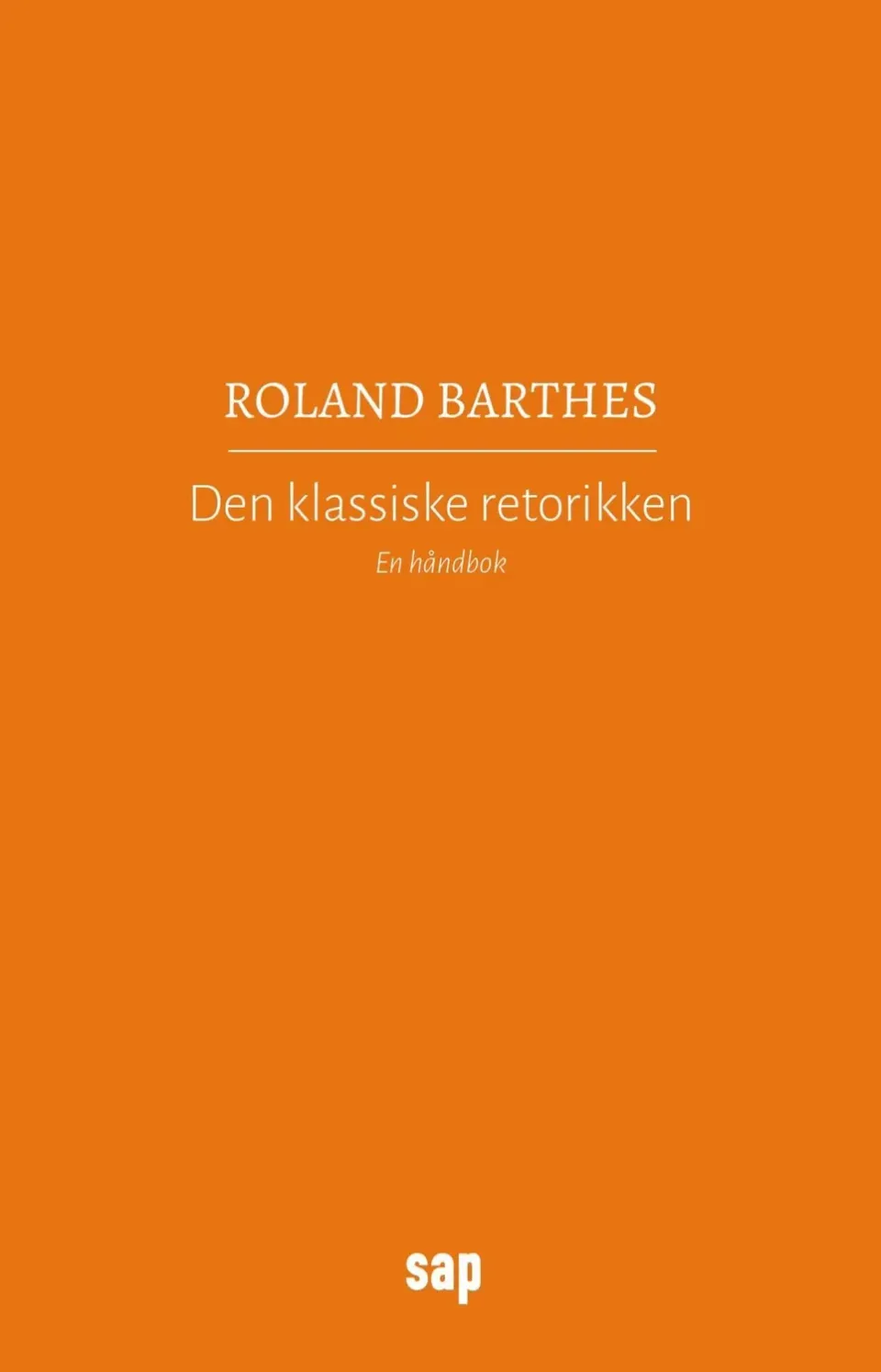 Spartacus Den klassiske retorikken bok Barthes