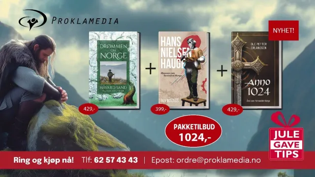 Proklamedia Tusenårstilbud bokpakke 3 bøker
