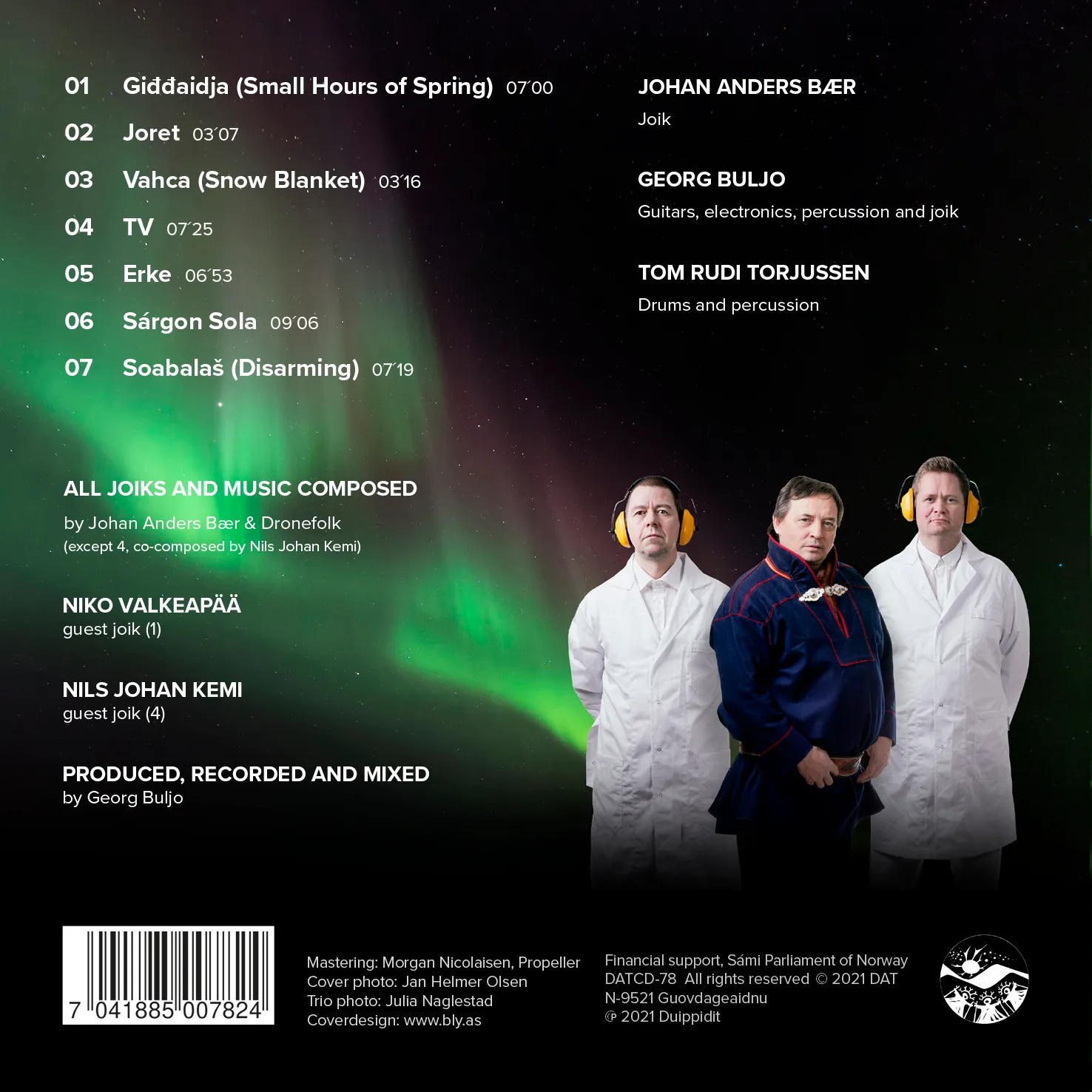 Dat Vahca Johan Anders Bær CD Dronefolk