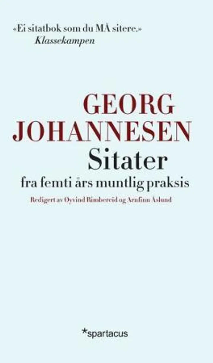 Spartacus Sitater fra femti års bok Johannesen