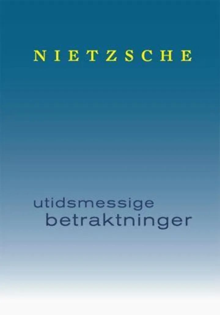 Spartacus Utidsmessige betraktninger bok Nietzsche