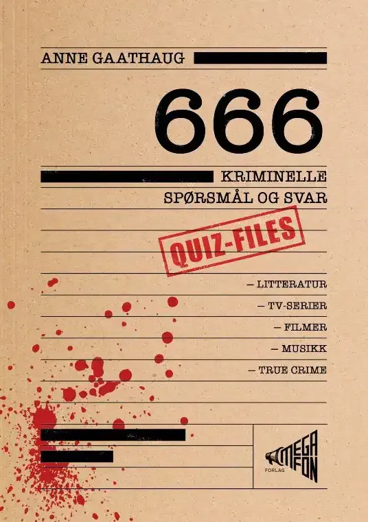 Megafon Forlag 666 kriminelle spørsmål quizbok pocket