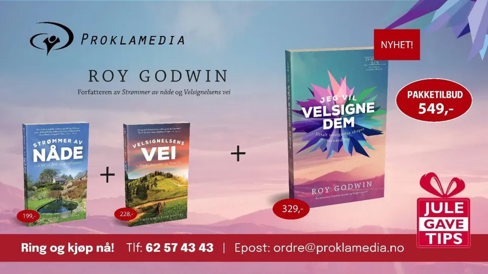 Proklamedia Roy Godwin pakketilbud 3 bøker velsignelse