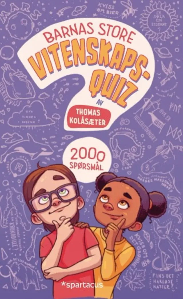 Spartacus Barnas store vitenskapsquiz quizbok