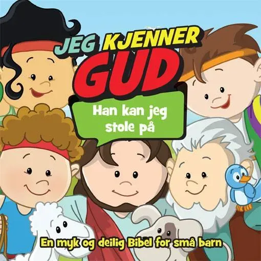 Proklamedia Jeg kjenner Gud tøybok baby 0-3 år vaskbar