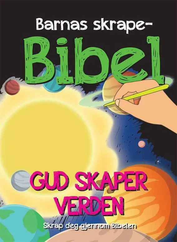 Proklamedia Barnas skrapebibel Gud skaper verden skrapebok