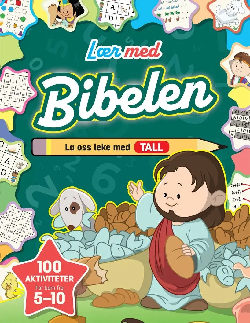 Lær med Bibelen La oss leke med TALL aktivitetsbok